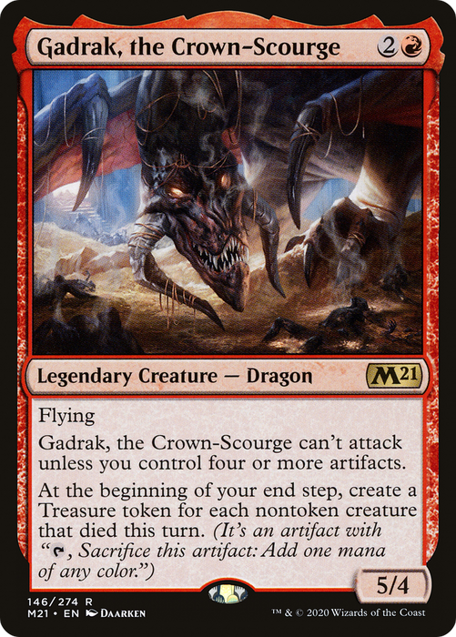 Gadrak, the Crown-Scourge (M21-146) - rare - Foil