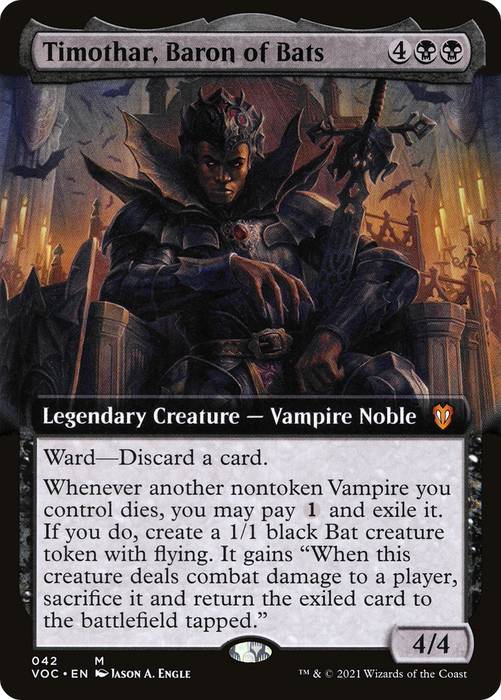 Timothar, Baron of Bats (VOC-042) - mythic: (Extended Art)