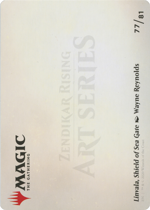 Linvala, Shield of Sea Gate // Linvala, Shield of Sea Gate (AZNR-077) - common (Borderless) - Foil