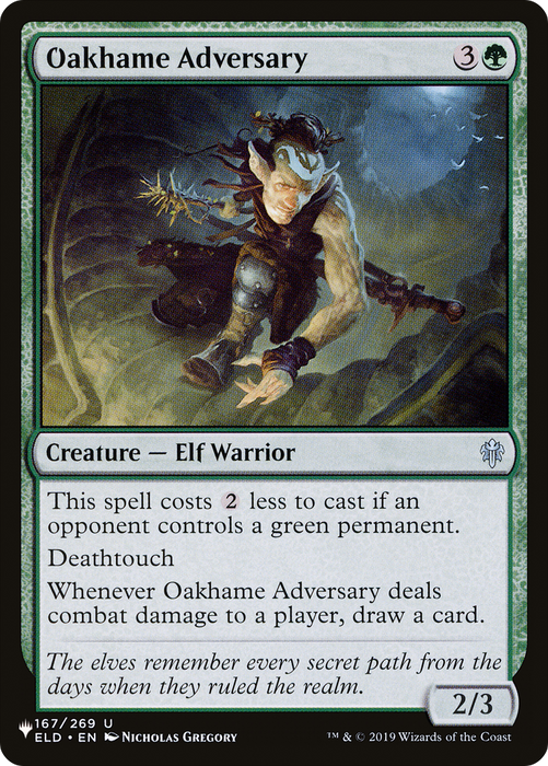 Oakhame Adversary (LIST-ELD-167) - uncommon