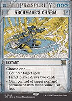 Archmage's Charm (OTP-008) - rare: (Showcase) (Borderless)