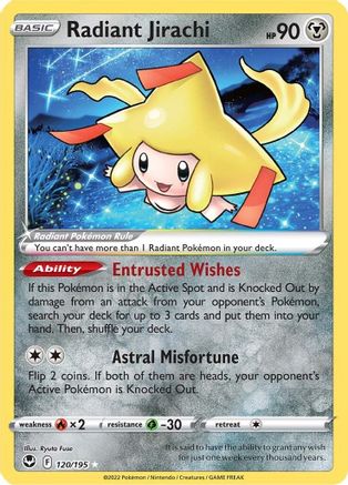 Radiant Jirachi (120/195) - SST  - Radiant Rare - Holofoil