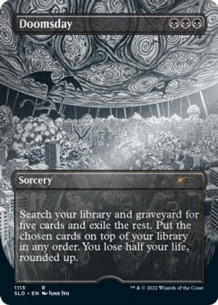 Doomsday (Borderless) (Foil Etched) (SLD-1115) - rare - Foil