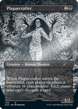 Plaguecrafter (Borderless) (Foil Etched) (SLD-1116) - rare - Foil