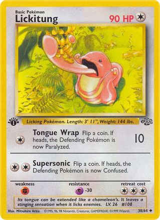 Lickitung (038/64) - J  - Uncommon - 1st Edition