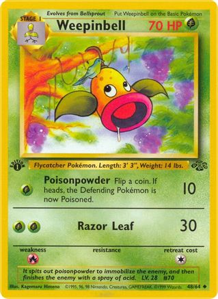 Weepinbell (048/64) - J  - Uncommon - 1st Edition