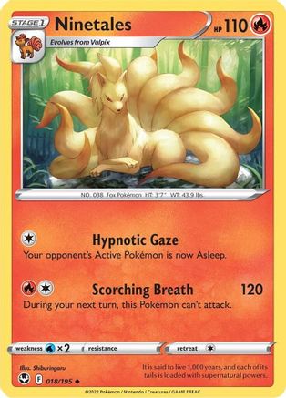 Ninetales (018/195) - SST  - Uncommon - Reverse Holofoil