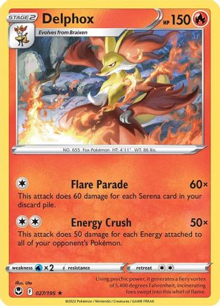 Delphox (027/195) - SST  - Rare