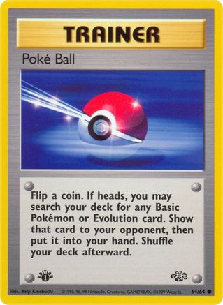 Poke Ball (064/64) - J  - Common - 1st Edition