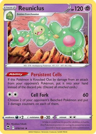 Reuniclus (078/195) - SST  - Holo Rare - Holofoil