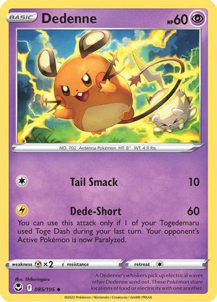 Dedenne (085/195) - SST  - Uncommon - Reverse Holofoil