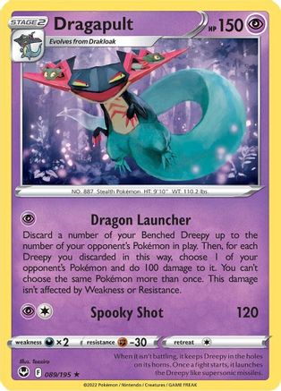 Dragapult (089/195) - SST  - Holo Rare - Reverse Holofoil