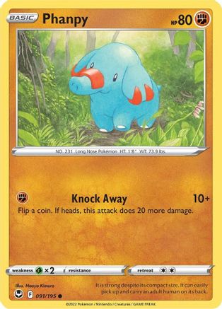 Phanpy (091/195) - SST  - Common - Reverse Holofoil