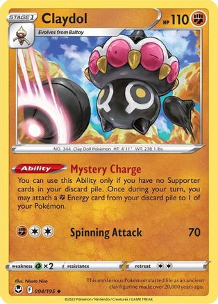 Claydol (094/195) - SST  - Uncommon - Reverse Holofoil