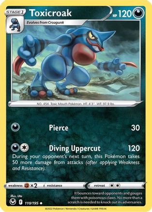 Toxicroak (110/195) - SST  - Uncommon - Reverse Holofoil