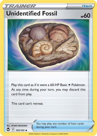 Unidentified Fossil (165/195) - SST  - Uncommon