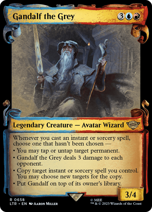 Gandalf the Grey (LTR-658) - rare: (Showcase)