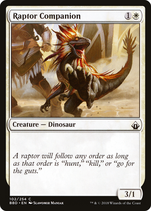 Raptor Companion (BBD-102) - common - Foil