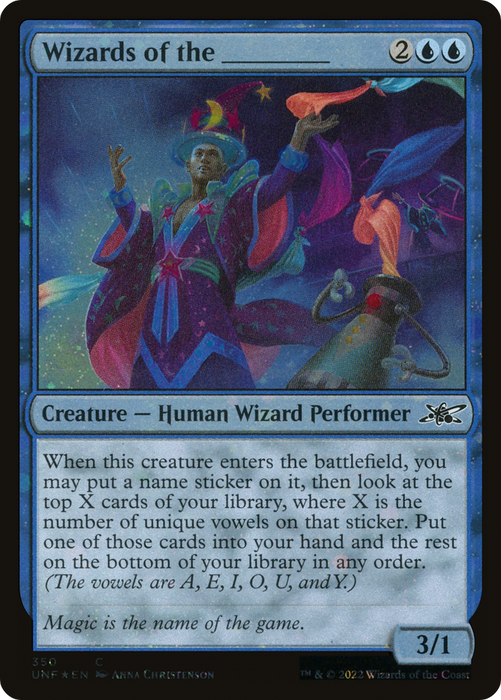 Wizards of the _____ (UNF-350) - common - Foil