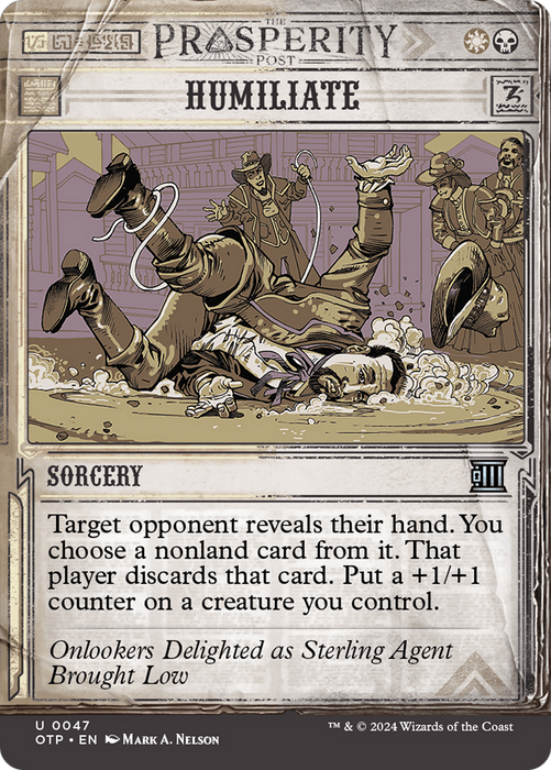 Humiliate (OTP-047) - uncommon: (Showcase) (Borderless) - Foil