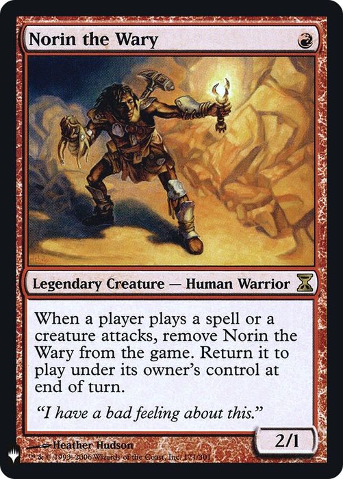Norin the Wary (LIST-TSP-171) - rare - Foil