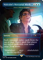 Tasha's Hideous Laughter (SLD-1395★) - rare / Malcolm's Mercurial Mirth (Borderless) - Foil