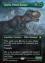 Ghalta, Primal Hunger (FDN-335) - rare (Borderless) - Foil