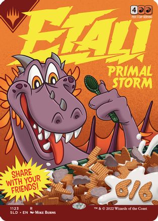 Etali, Primal Storm // Etali, Primal Storm (SLD-1123) - rare (Borderless)
