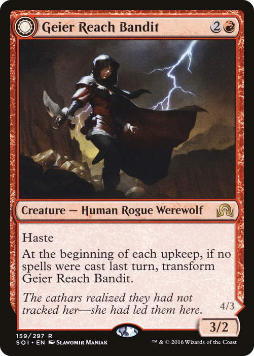 Geier Reach Bandit // Vildin-Pack Alpha (SOI-159) - rare: (Double Faced Transform) - Foil