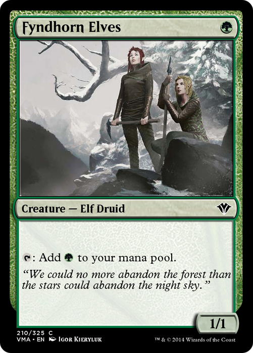 Fyndhorn Elves (VMA-210) - common