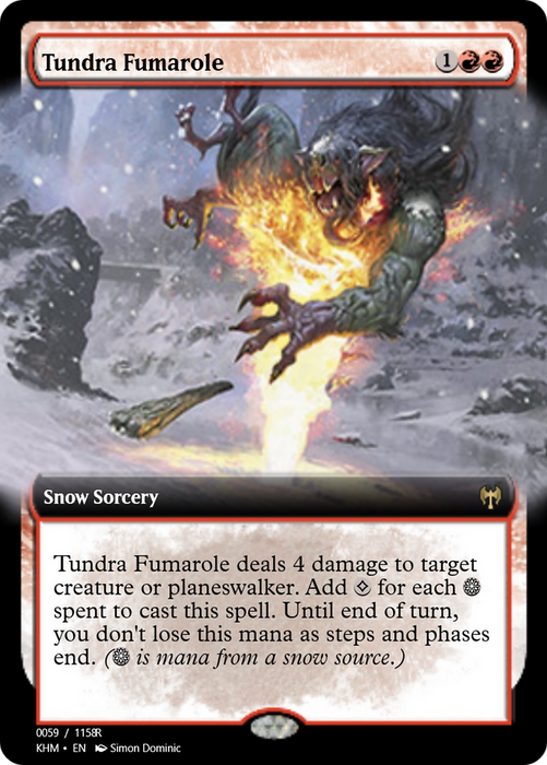 Tundra Fumarole (PRM-88318) - rare: (snow) - Foil