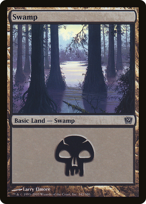 Swamp (9ED-342★) - common - Foil
