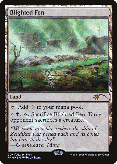 Blighted Fen (FNM-004) - rare - Foil