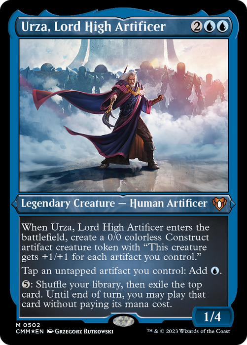 Urza, Lord High Artificer (CMM-502) - mythic - Etched Foil