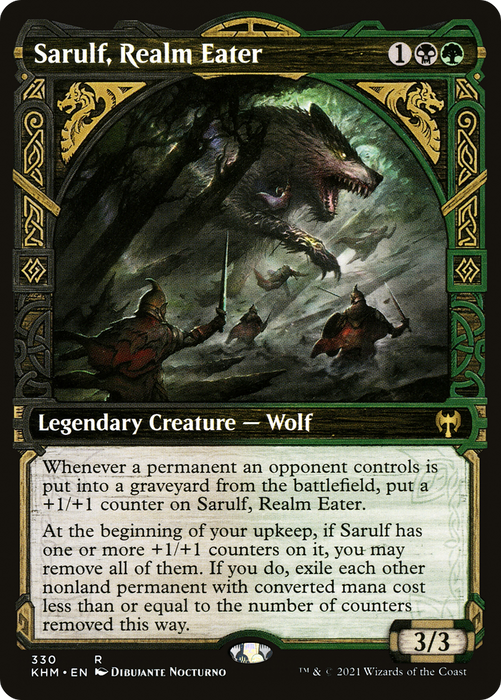 Sarulf, Realm Eater (KHM-330) - rare: (Showcase)