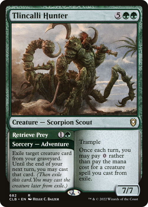 Tlincalli Hunter // Retrieve Prey (CLB-682) - rare