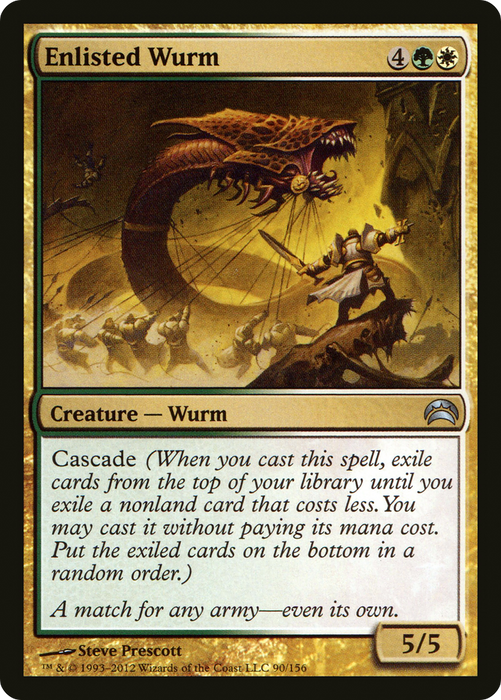 Enlisted Wurm (PC2-090) - uncommon - Foil