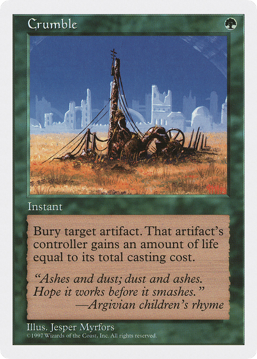 Crumble (5ED-287) - uncommon