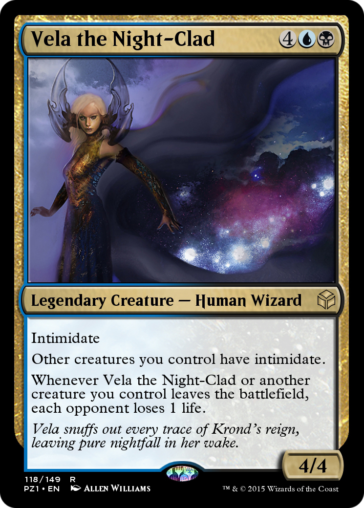 Vela the Night-Clad (PZ1-118) - rare
