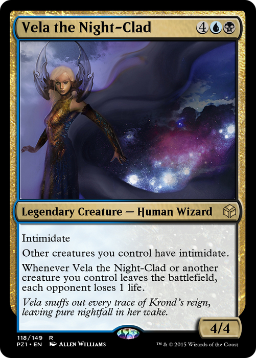 Vela the Night-Clad (PZ1-118) - rare - Foil