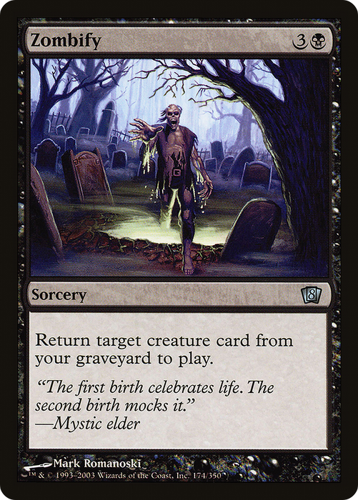 Zombify (8ED-174★) - uncommon - Foil