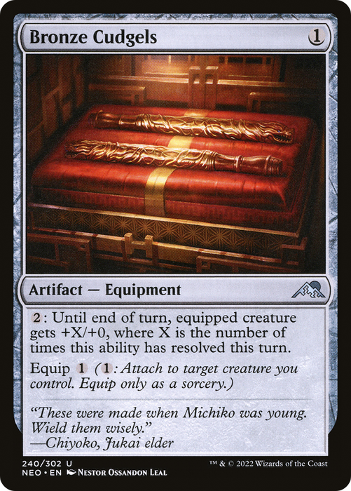 Bronze Cudgels (NEO-240) - uncommon