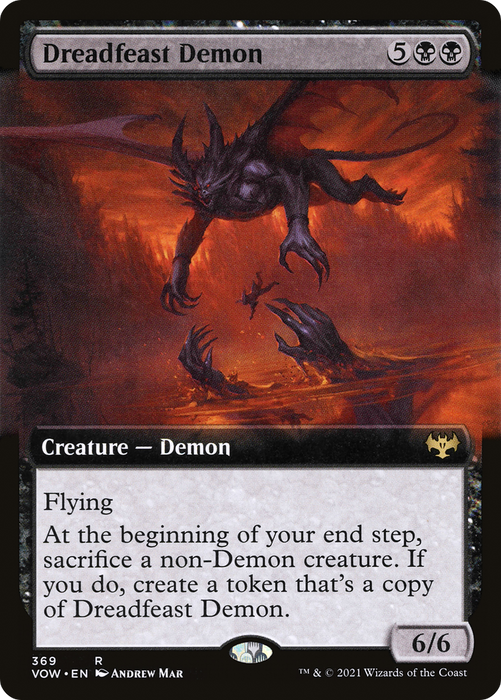 Dreadfeast Demon (VOW-369) - rare: (Extended Art) - Foil