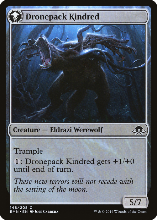 Vildin-Pack Outcast // Dronepack Kindred (EMN-148) - common: (mooneldrazidfc) - Foil