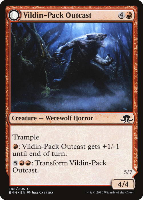 Vildin-Pack Outcast // Dronepack Kindred (EMN-148) - common: (mooneldrazidfc) - Foil