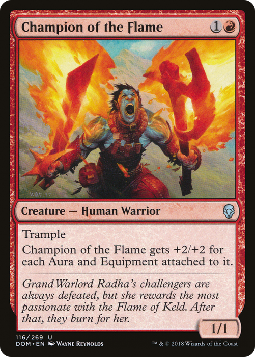 Champion of the Flame (DOM-116) - uncommon - Foil
