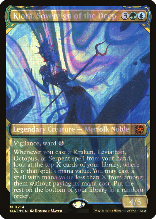 Kiora, Sovereign of the Deep (MAT-214) - mythic: (Showcase) - Foil