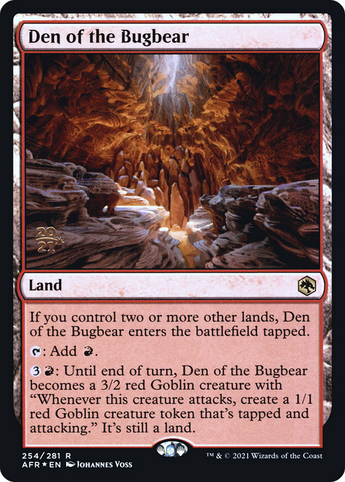 Den of the Bugbear (PRE-254S) - rare - Foil