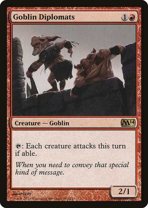 Goblin Diplomats (M14-141) - rare