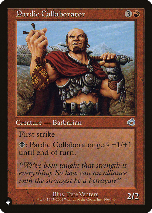 Pardic Collaborator (LIST-TOR-106) - uncommon